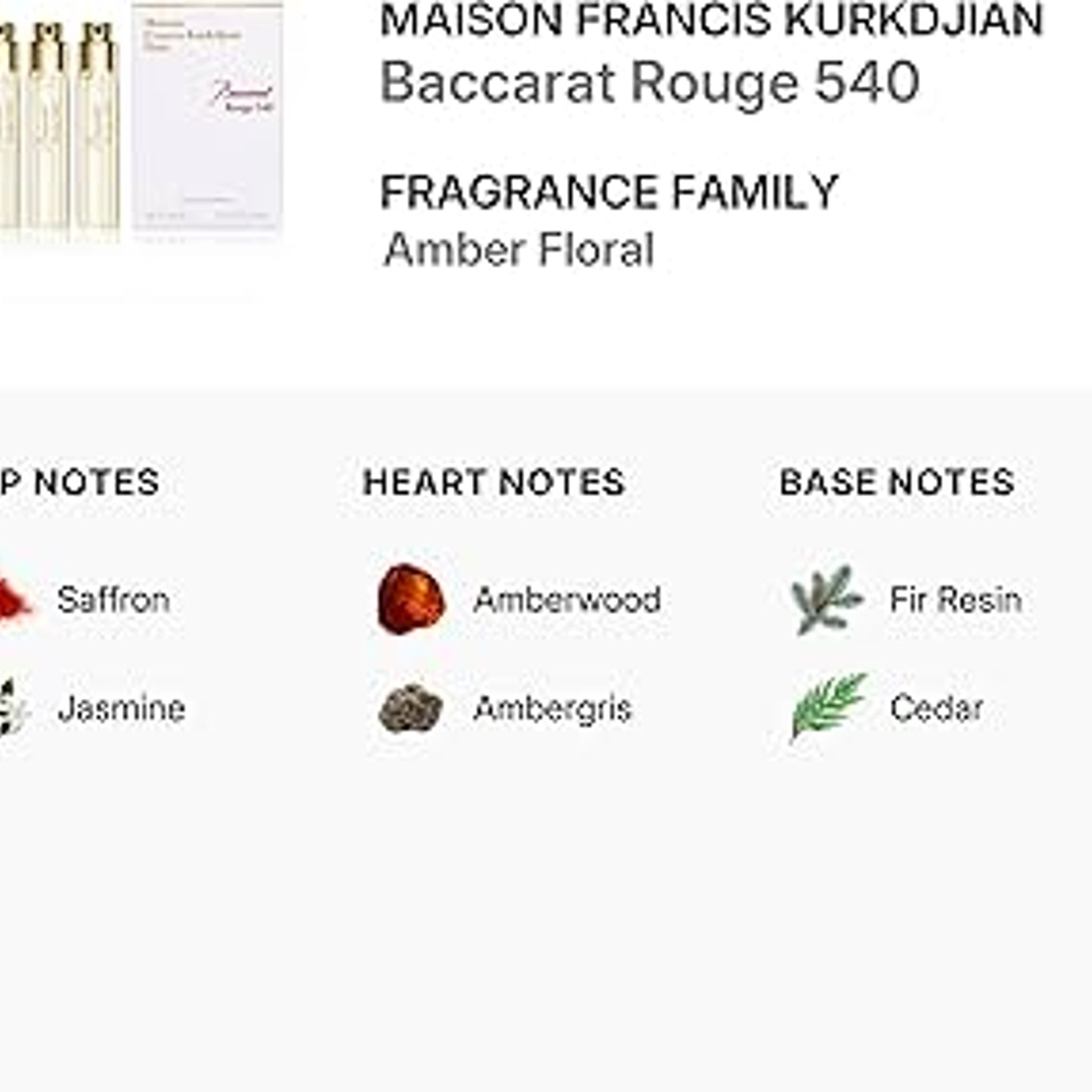 Maison Francis Kurkdjian Baccarat Rouge 540 Extrait 0.17 Fl Oz