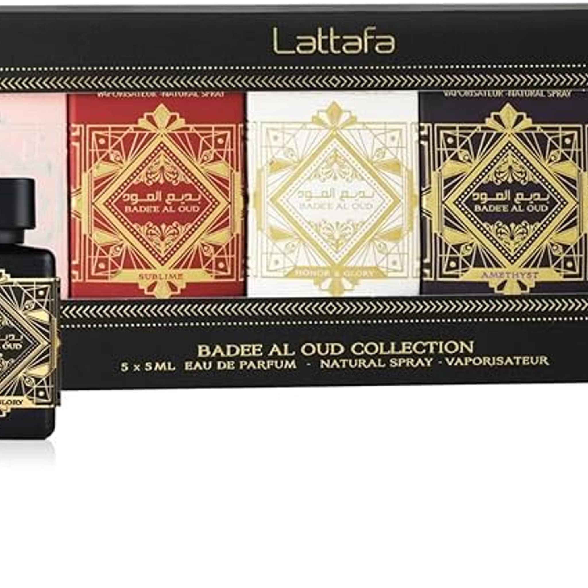 Lattafa Badee Al Oud Mini Collection 5 Pc Gift Set Pack of 1