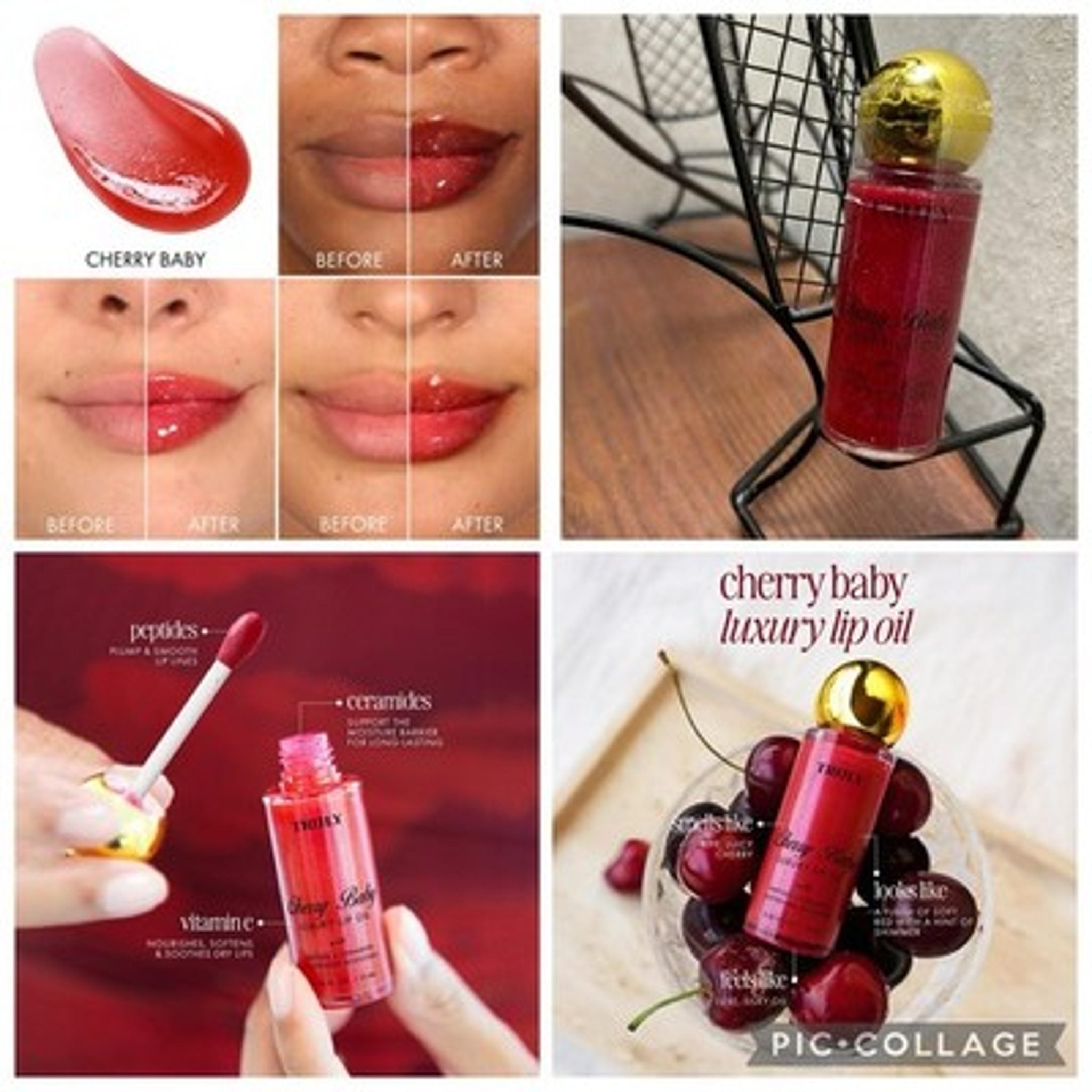 Truly Beauty Cherry Baby Lip Oil, 1 Oz