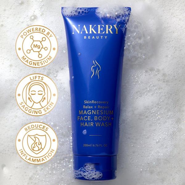 Nakery Magnesium Face & Body Wash.
200ml/ 6.76 Fl OZ.