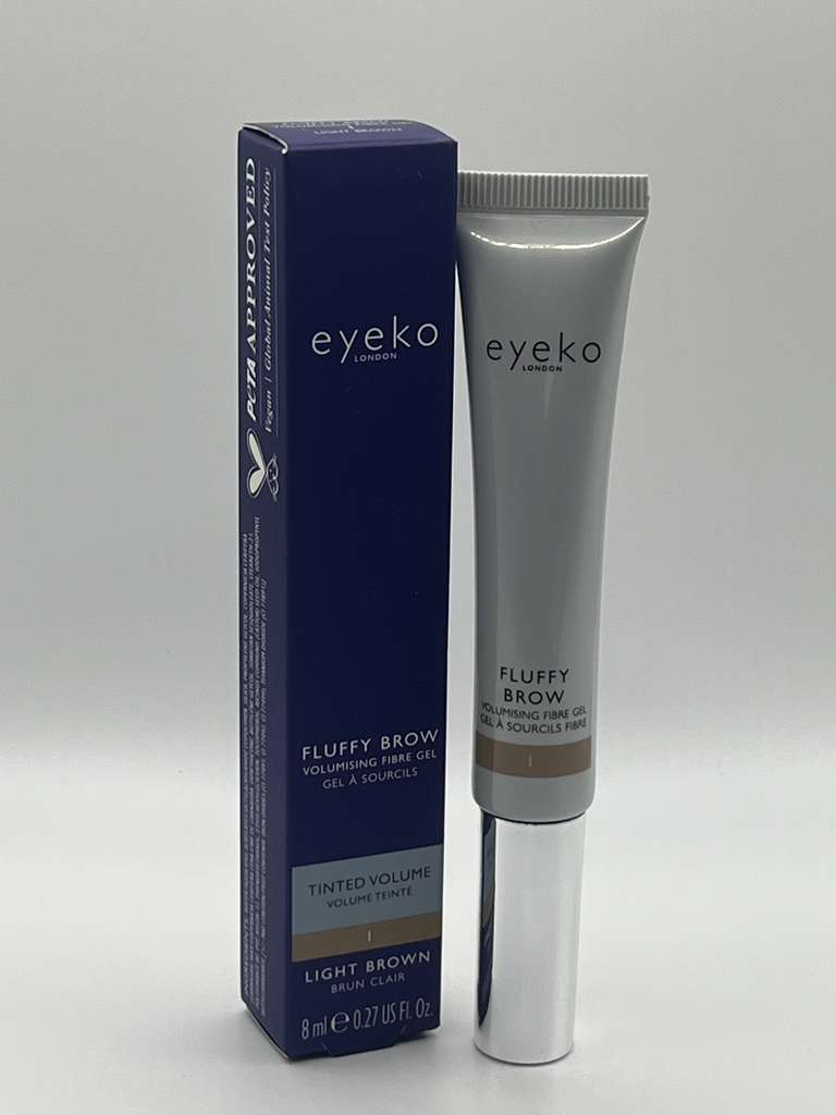 Eyeko Fluffy Brow Volumizing Fibre Gel 1 light brown
