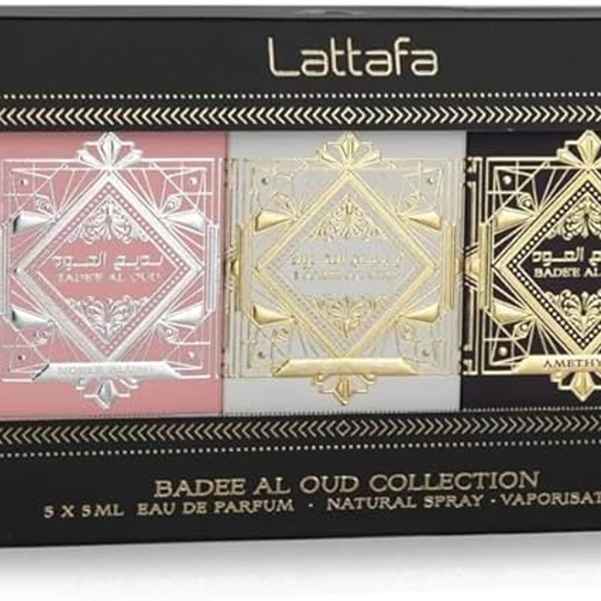 Lattafa Badee Al Oud Mini Collection 5 Pc Gift Set Pack of 1