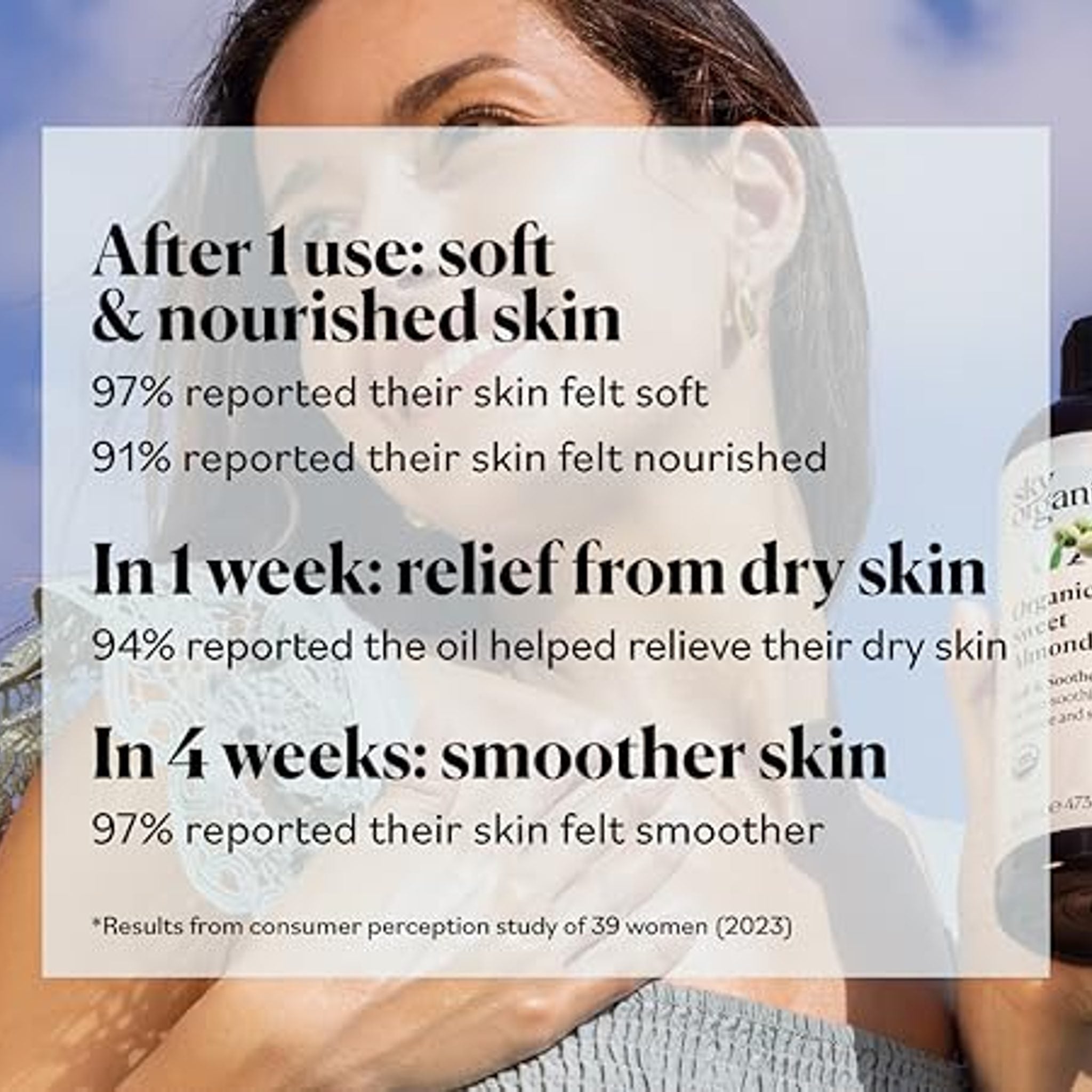 Sky Organics Sweet Almond Oil 1 fl. Oz for Sensitive Skin